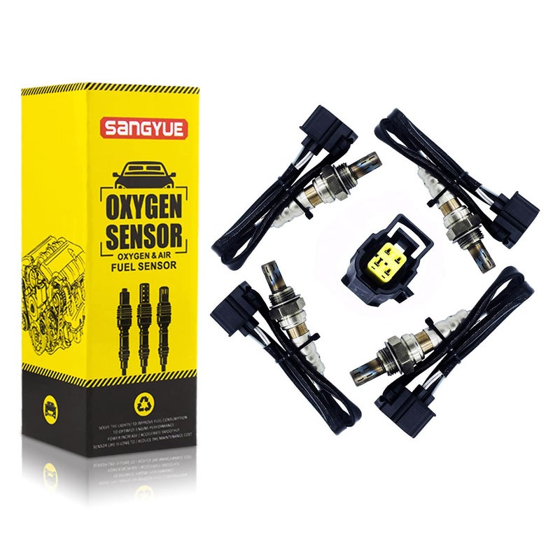 Sangyue 4 Oxygen Sensor for 2005 2006 2007 Dodge Ram 1500 4.7L Upstream + Downstream - Image 1